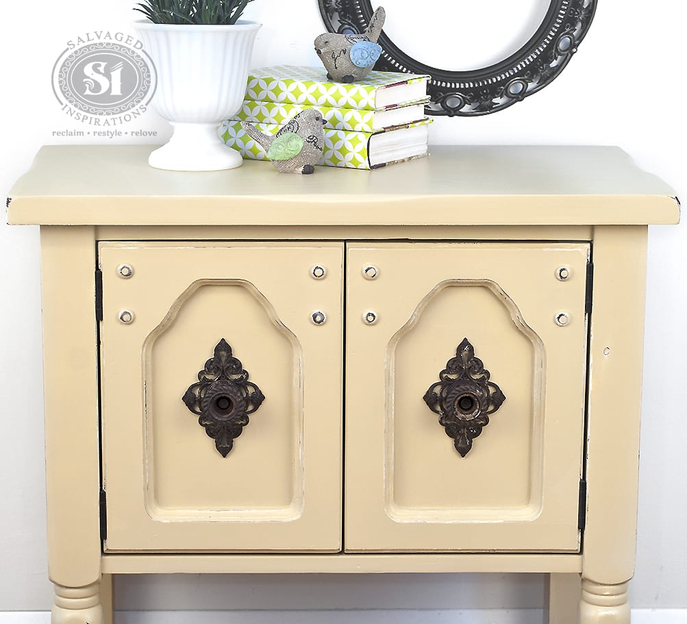 Painted Side Table - BM Mustard