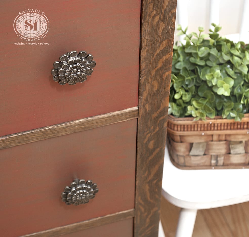 Painted and Stained Drawers w Knobs