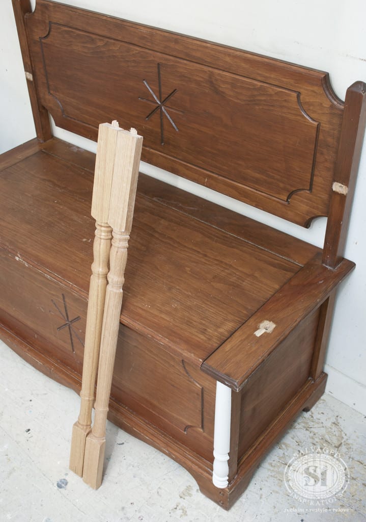 Wood Spindles added as Furniture Detailing