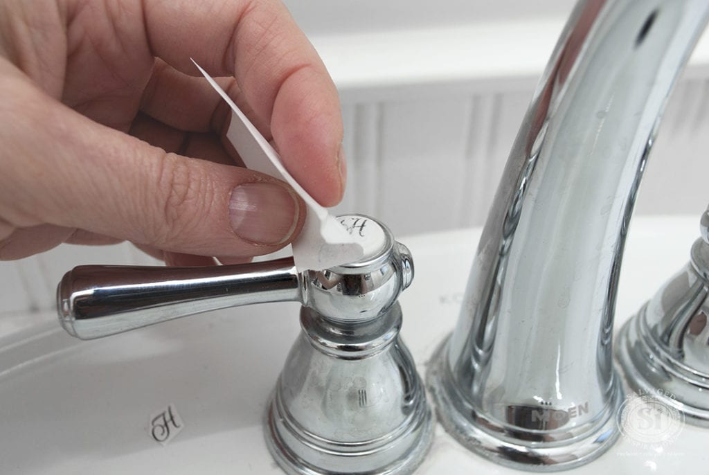 Font Transfer on DIY Hot & Cold Fawcet Indicators