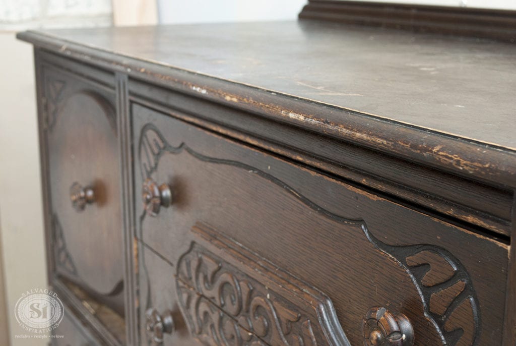 Kijiji Vintage Sideboard Before