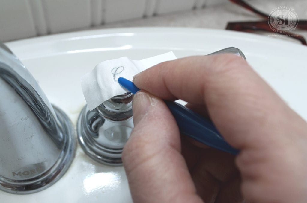 Rubbing on Ink Jet Transfer