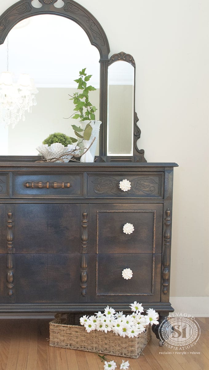 General Finishes Coastal Blue Painted Dresser