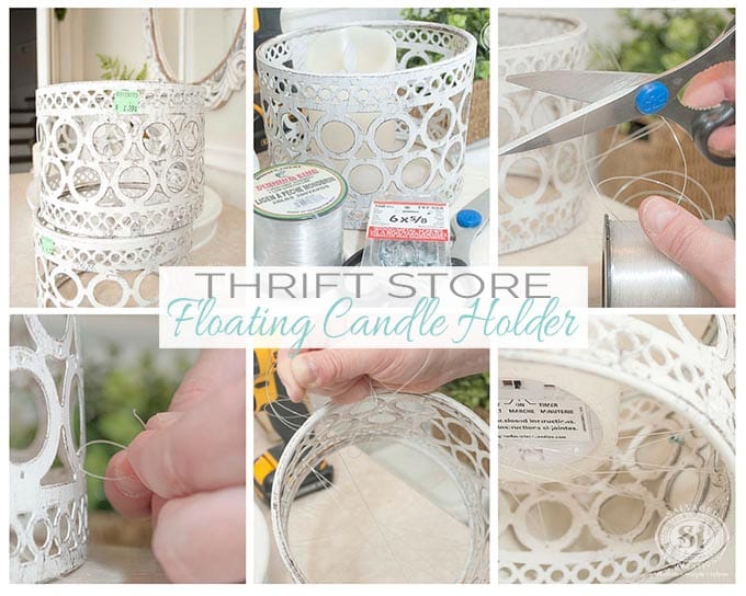 Thrift Store Floating Candle Holders