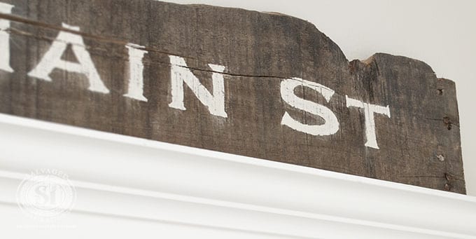 Main St Pallet Board Sign