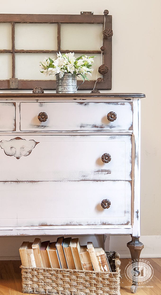 Pink Farmhouse Dresser Half View