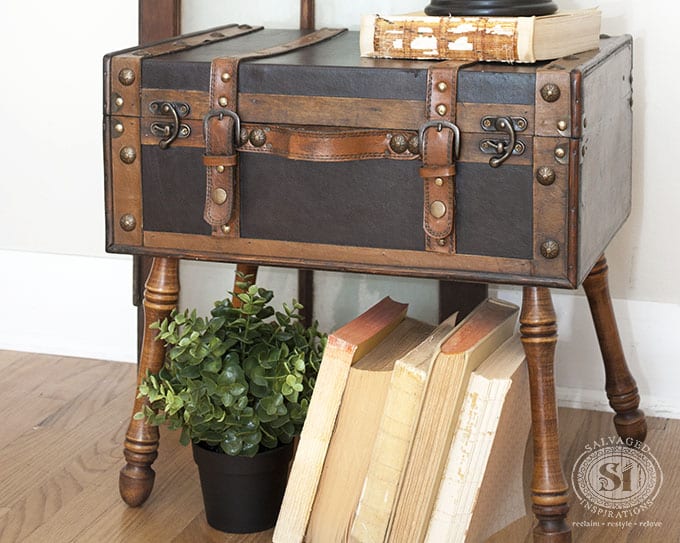 Angled Legs on Salvaged Trunk