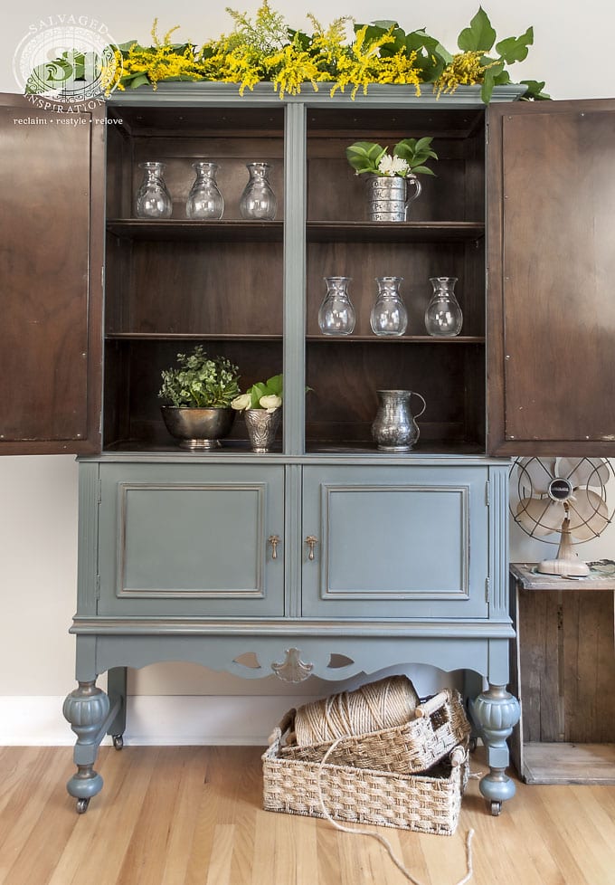 Barn Door Painted Cabinet