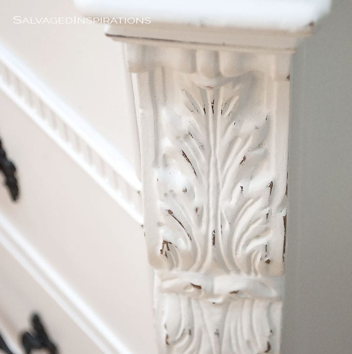 Detail On French Painted Buffet