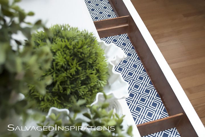 Chalk Painted Buffet w Lined Drawers