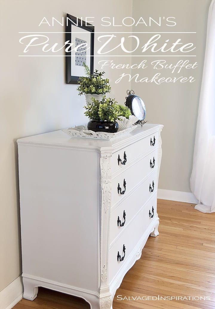 Pure White Chalk Painted French Buffet