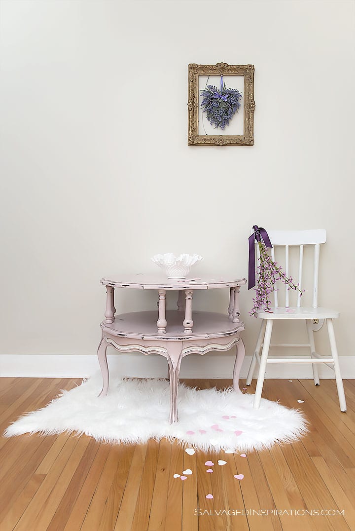 Annie Sloan Antoinette Table w Black Wax