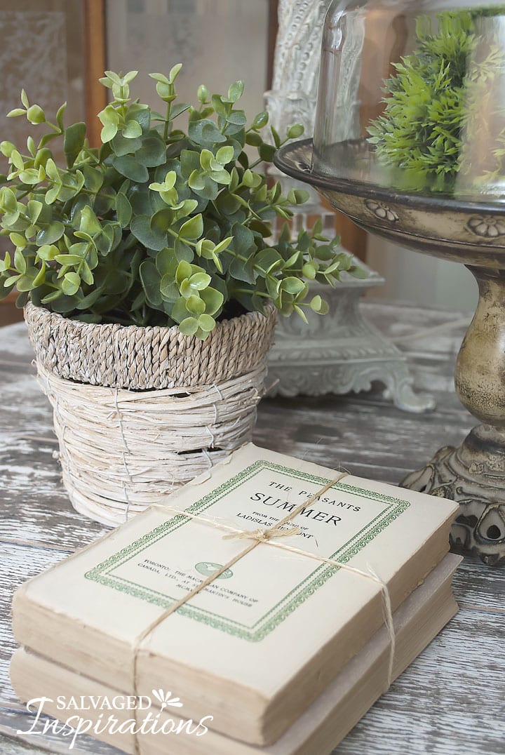 Book on Faux Finished Cable Spool Table