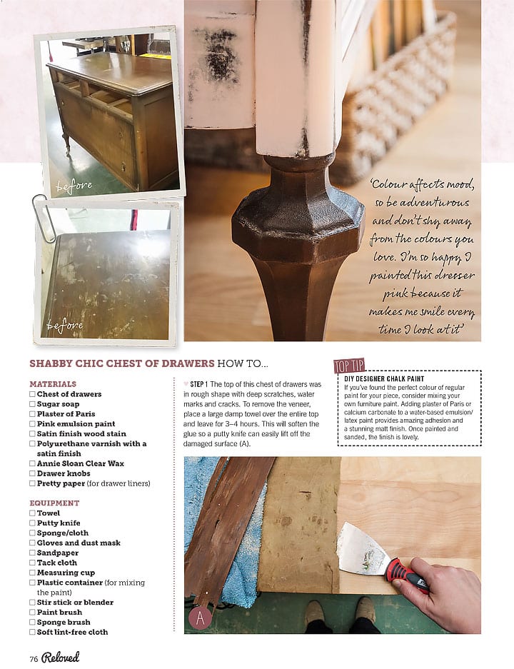 Salvaged Inspirations Reloved Feature Pg 76
