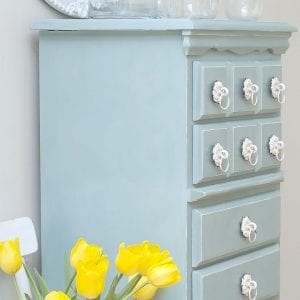 Annie Sloan Duck Egg Chalk Painted Lingerie Chest