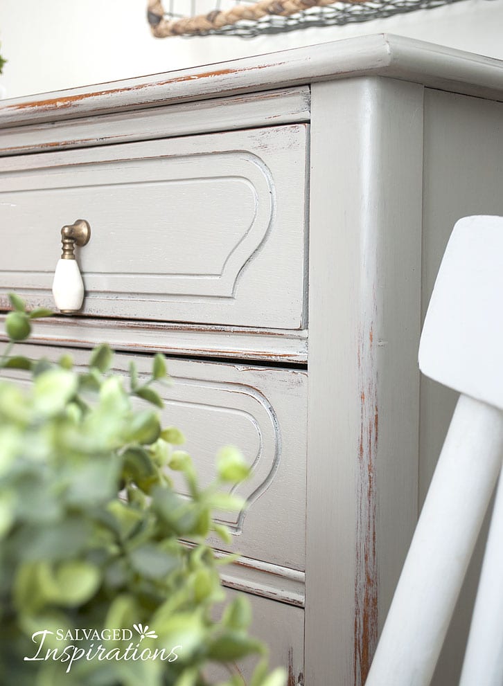 Corner Wet Distressed Thrift Store Buffet