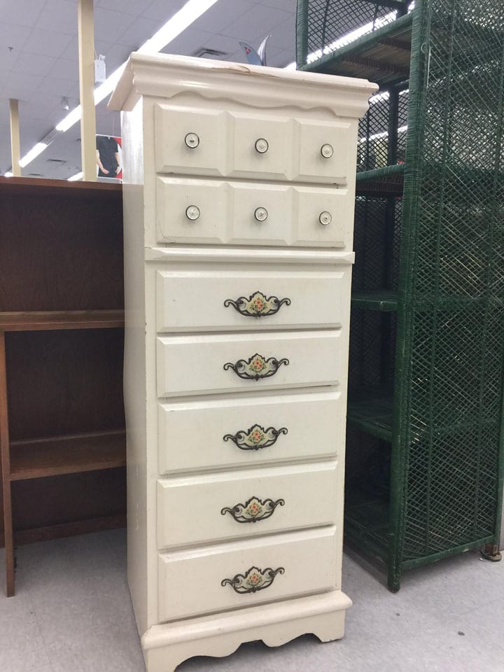 Thrift Lingerie Dresser - Before