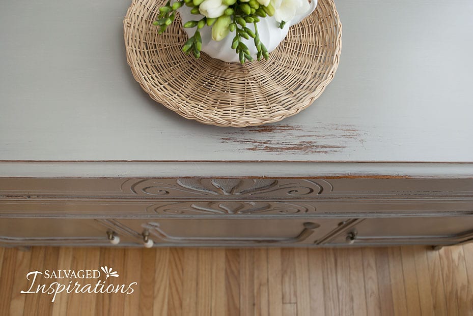 Wet Distressed Buffet Top