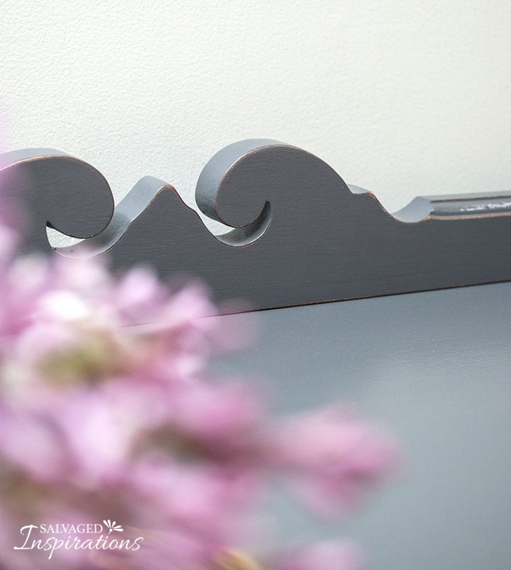 Charcoal Gray Back Plate on Dresser