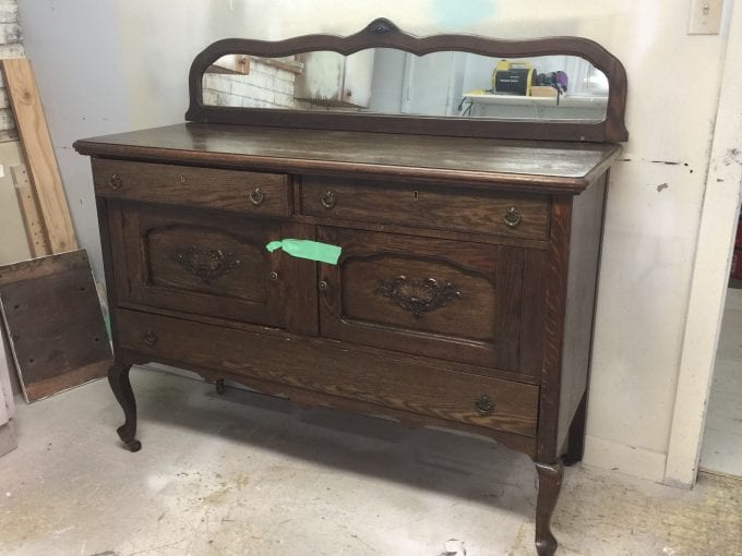 Buffet w Back Mirror - Before