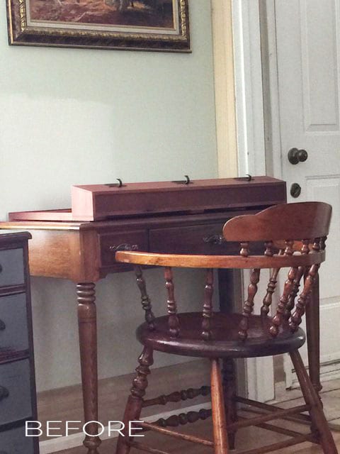 Before Chair and Desk