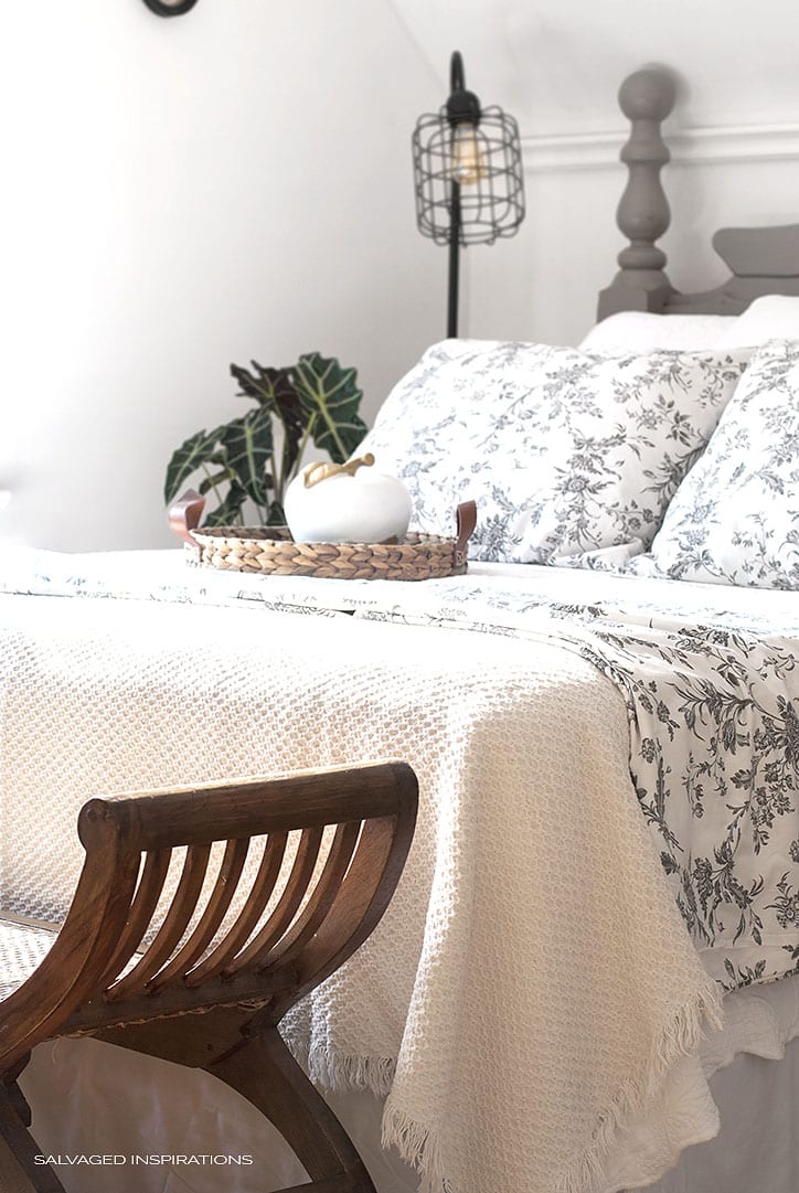 Industrial Cage Light - Bedroom Makeover