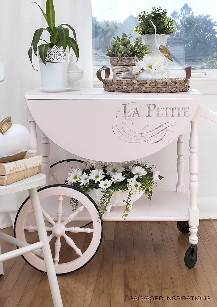 La Petite Graphic Vintage Tea Cart