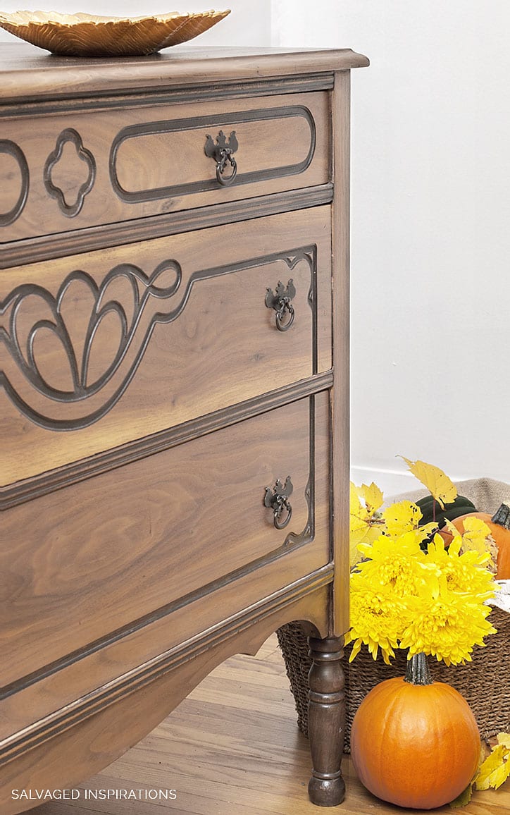 Close Up of Raw Wood Grain Walnut with Flat Poly