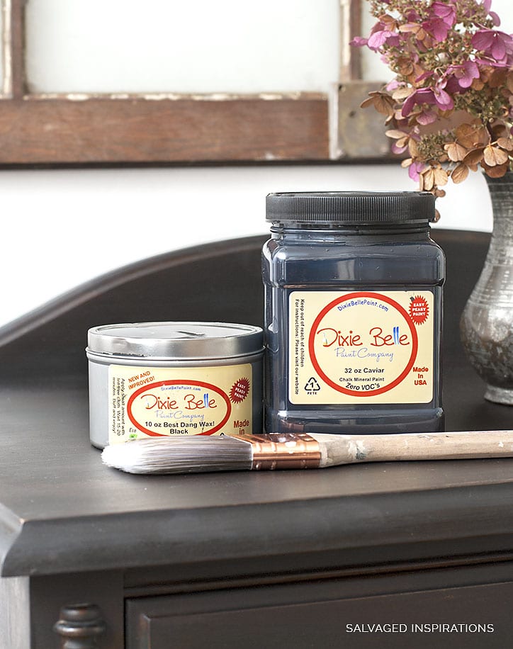 Dixie Belle Caviar Black Paint and Wax