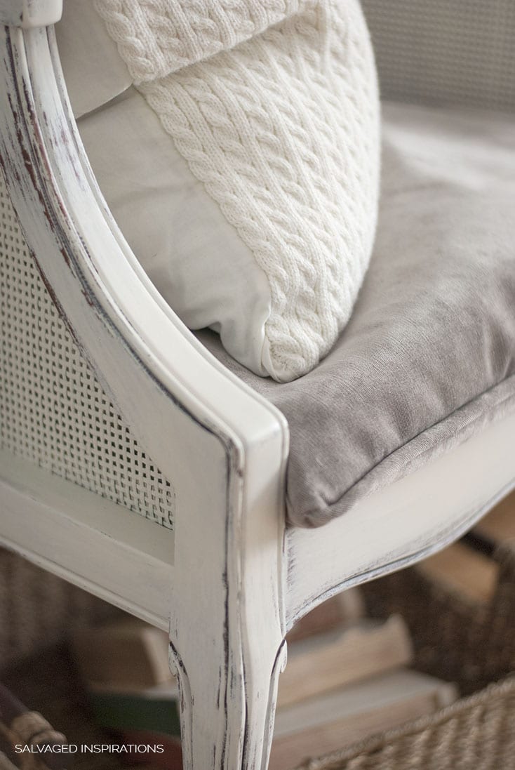 DIY PIPING ON UPHOLSTERED CHAIR
