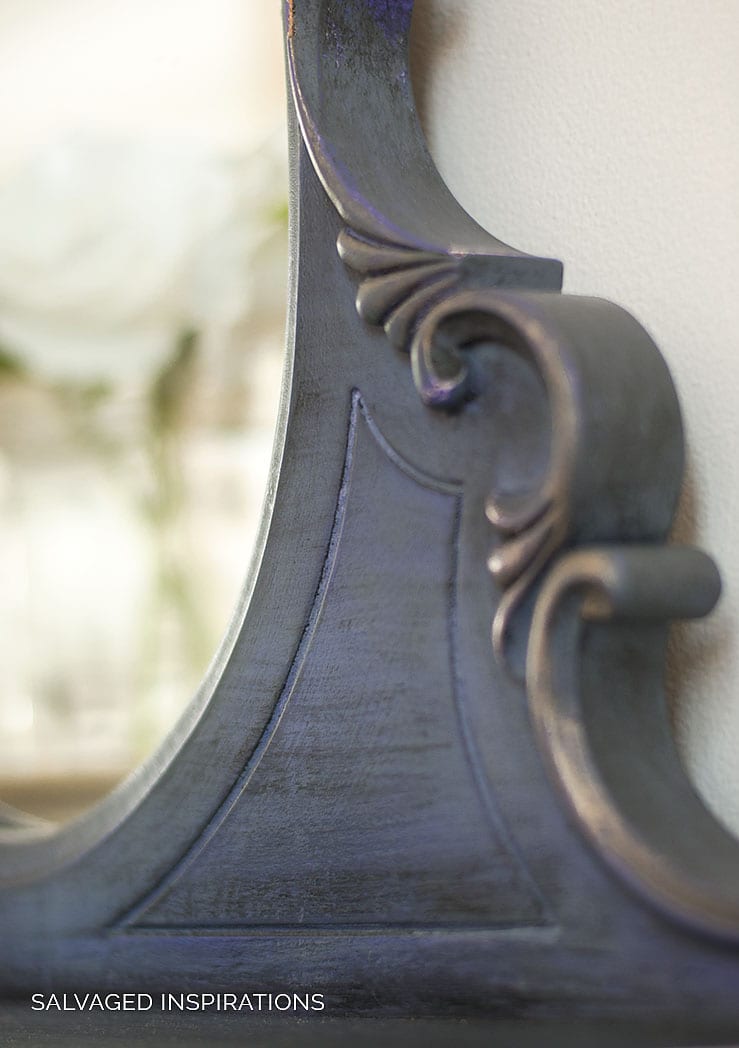 Close Up of Gilding Wax on Painted Furniture