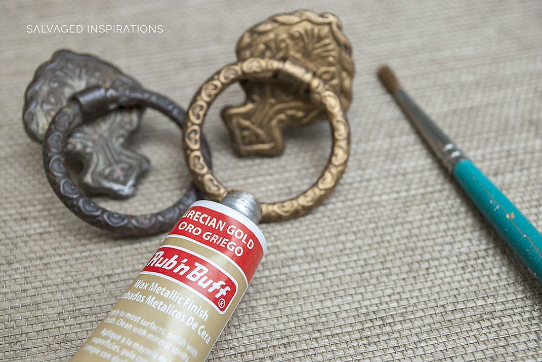 Updating Old Hardware with Grecian Gold RubnBuff