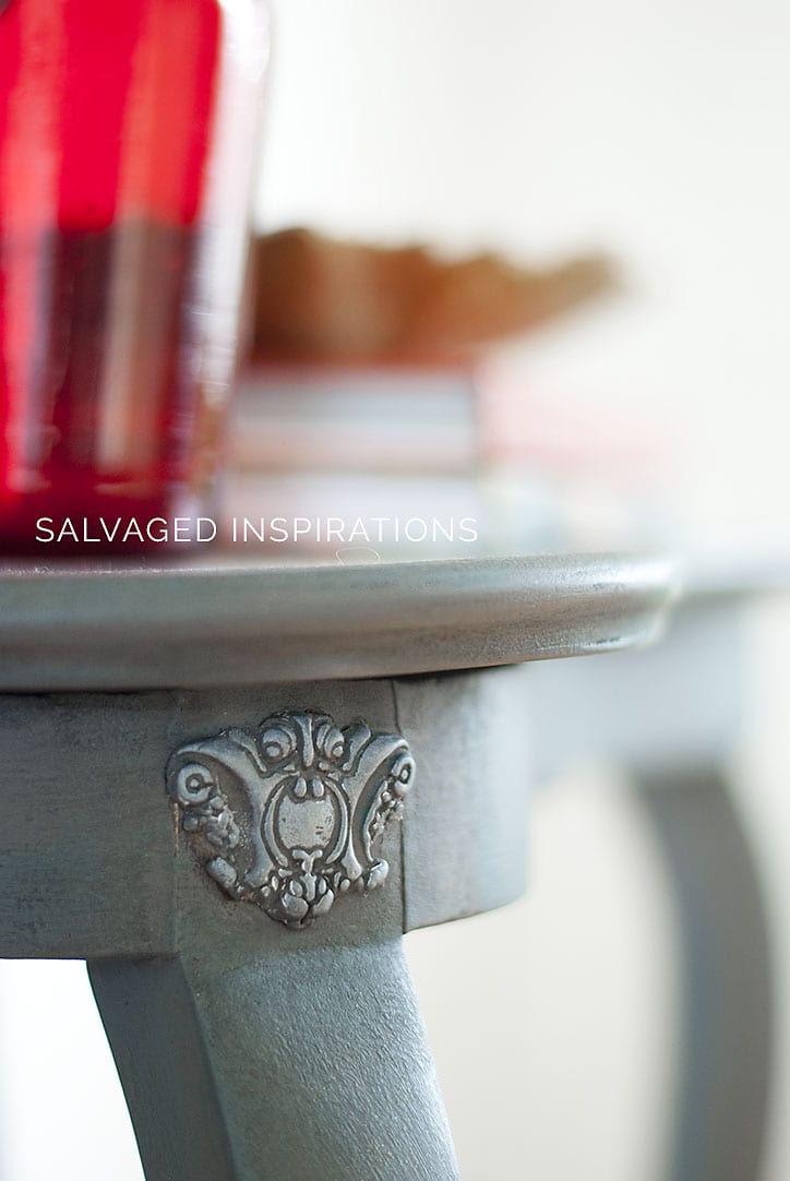 Close Up of Iron Orchid Design Mold on Entry Table