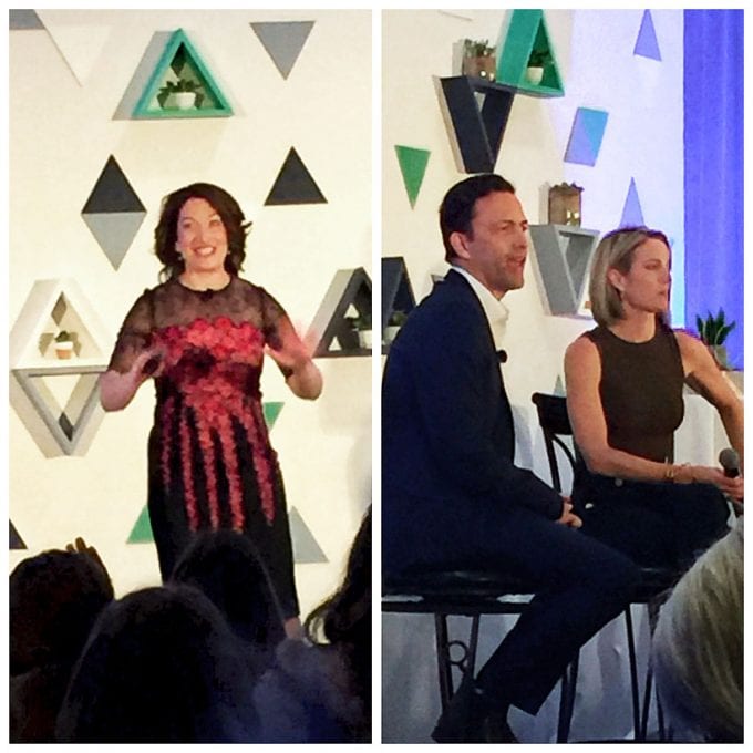 Randi Zuckerberg and Andrew Shue