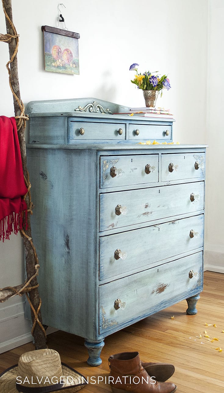 Side View of DB Painted Dresser