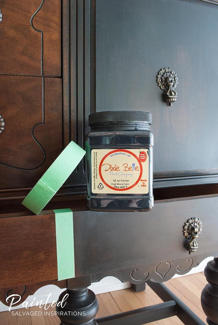 Dixie Belle Caviar Black Paint - Salvaged Inspirations Makeove