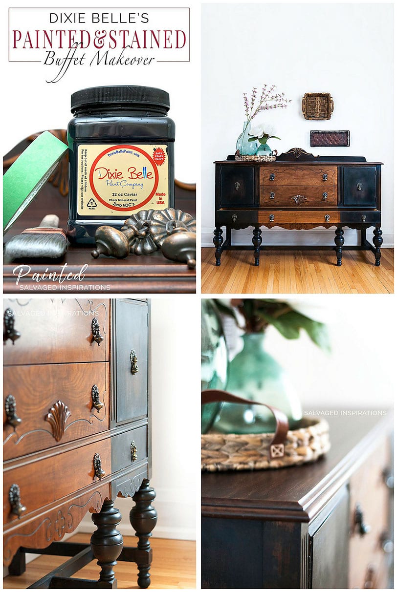 Dixie Belle Paint | Painted And Stained Vintage Makeover