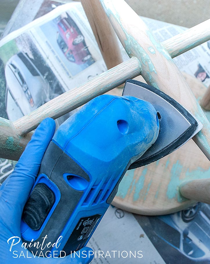 Removing Paint with Sander