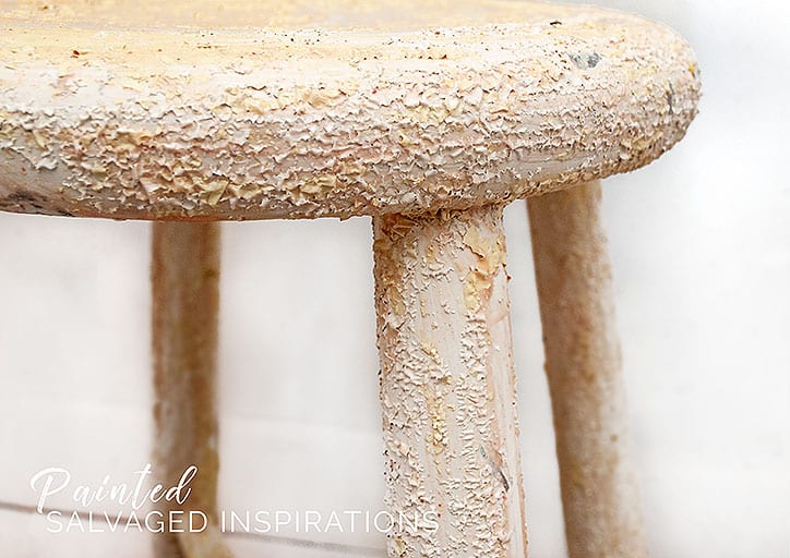 Stripper Working Its Magic on Painted Stool