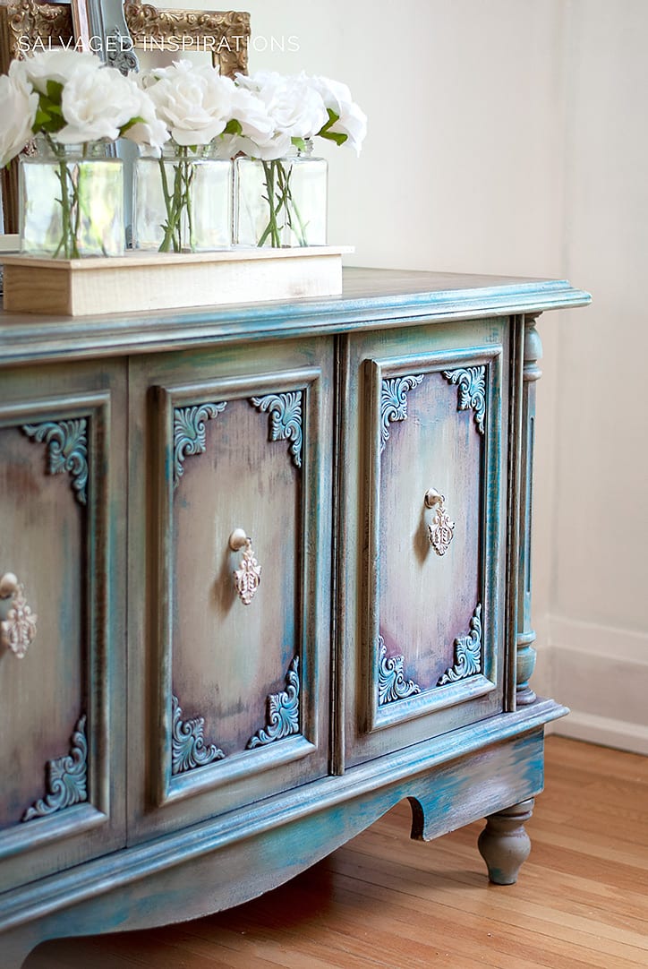 Painted Furniture Shaded with Tinted Wax