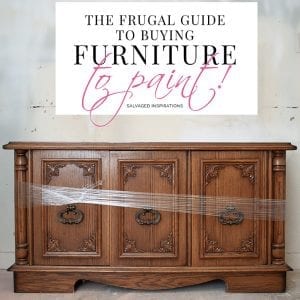 The Frugal Guide To Buying Furniture To Paint