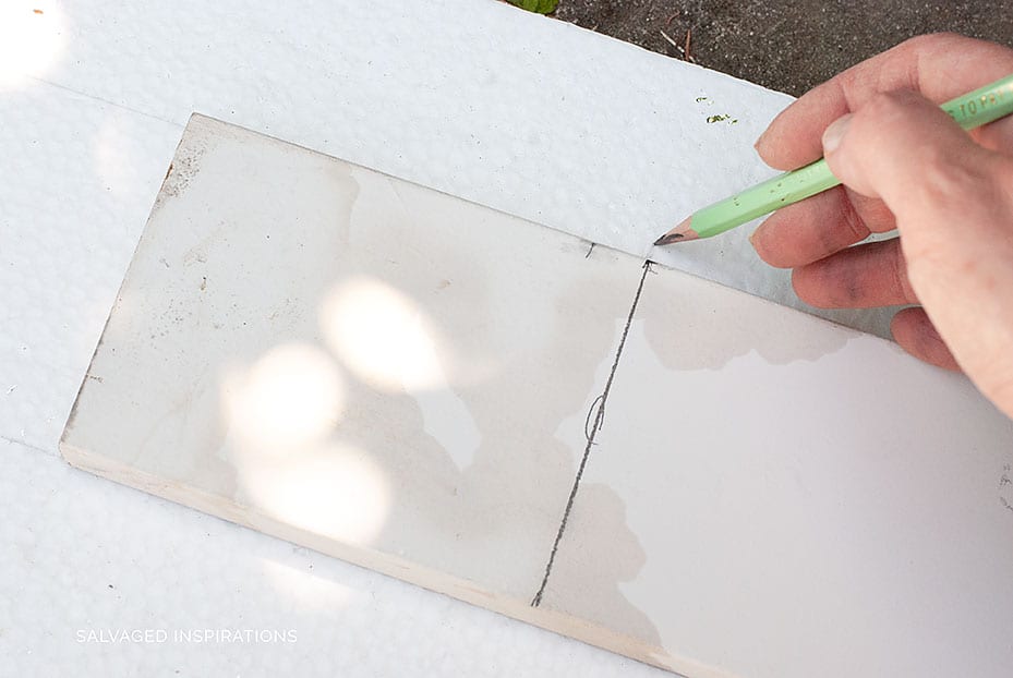 Faux Brick Template for DIY Wall