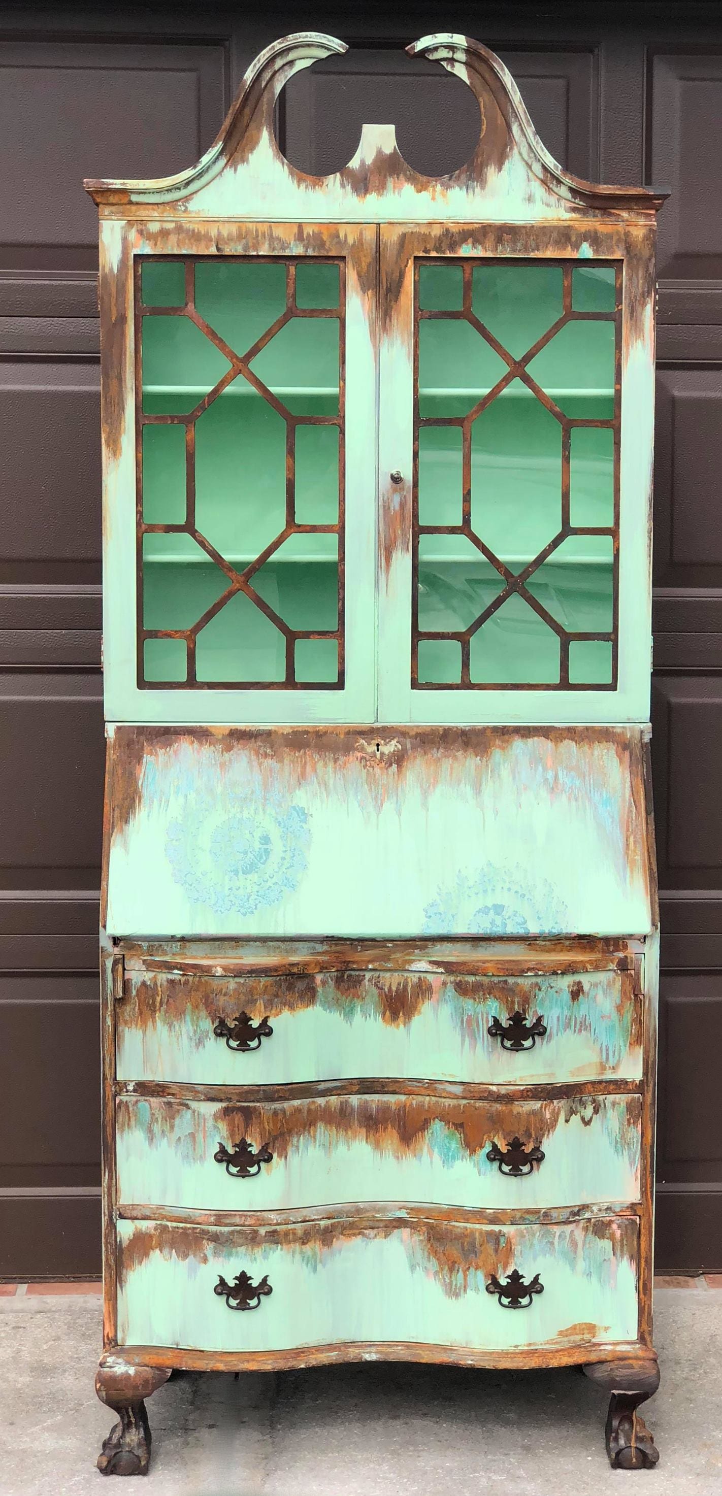 Vintage Tide Decor - Rustic Hutch Makeover