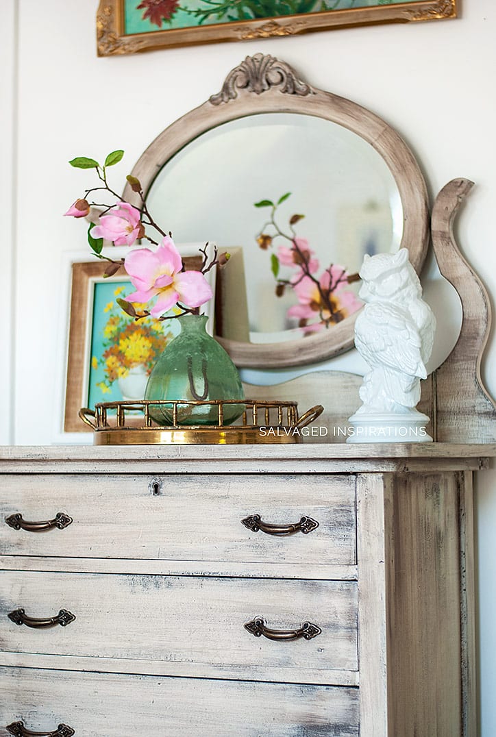 DIY Weathered Wood Dresser Makeove