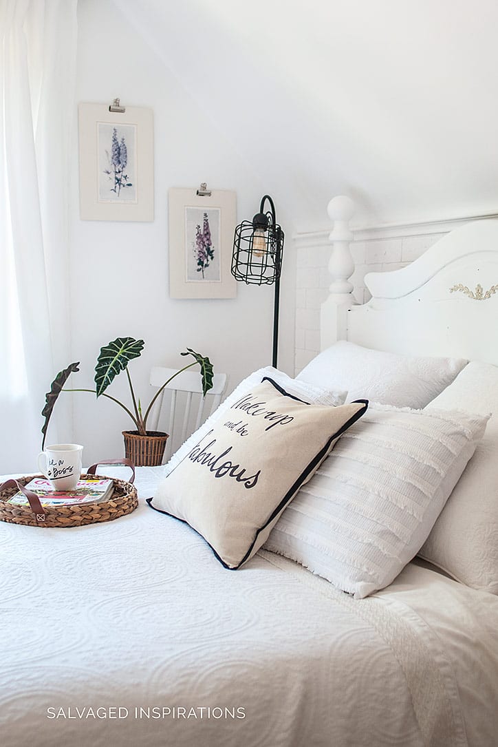 Painted Headboard in SI Bedroom Reveal