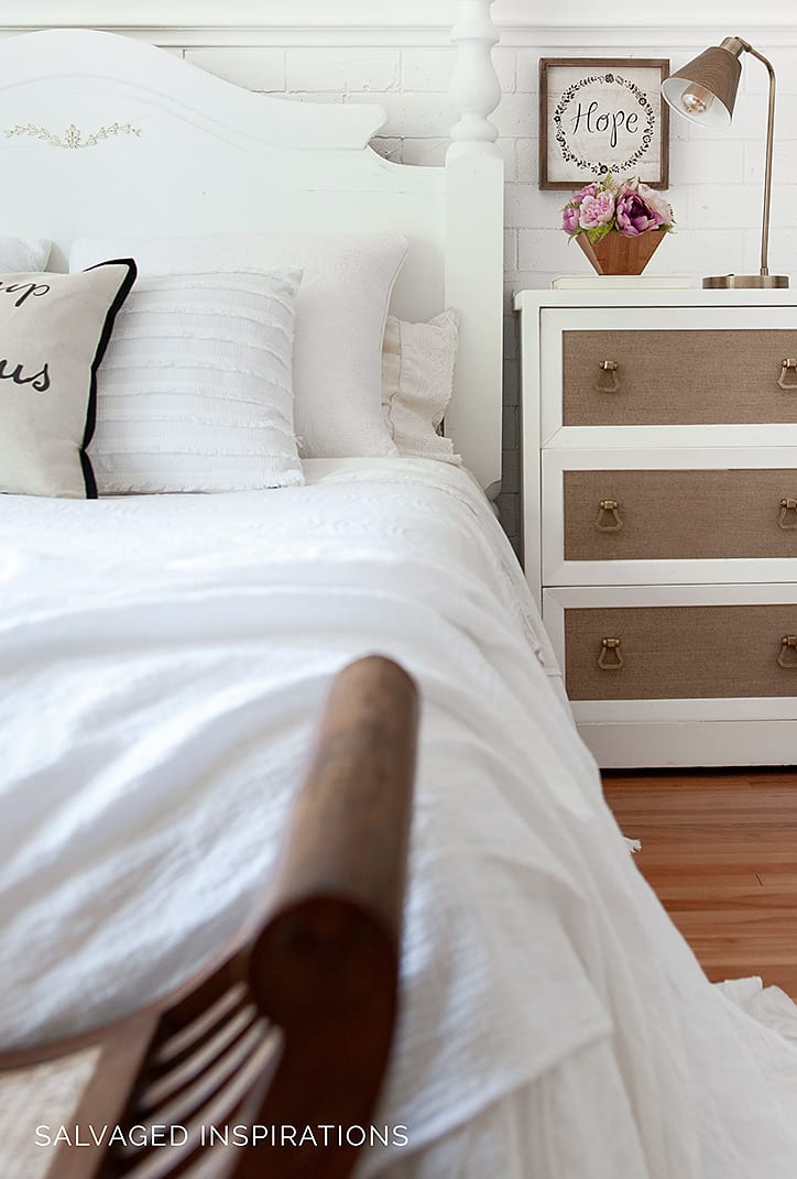 Wallpaper Night Stand - SI Bedroom Reveal