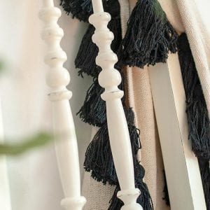 Close up Of Painted Chair Spindles