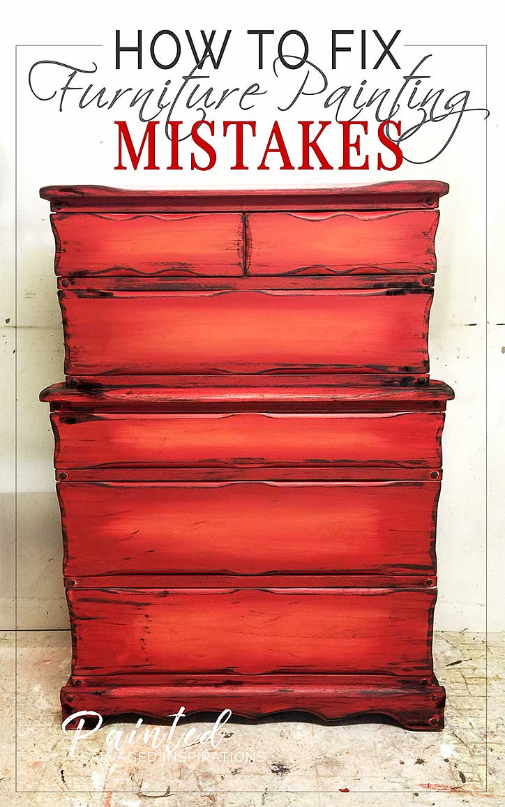 How To Fix Furniture Painting Mistakes w Salvaged Inspirations