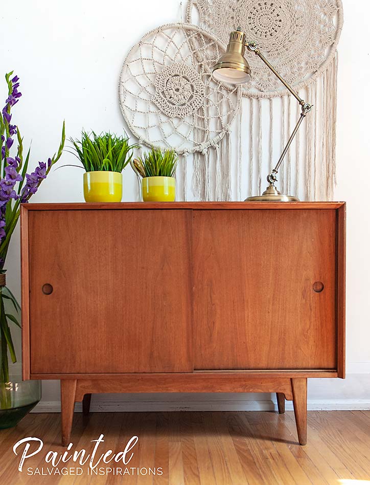 Salvaged Mid Century Modern Cabinet