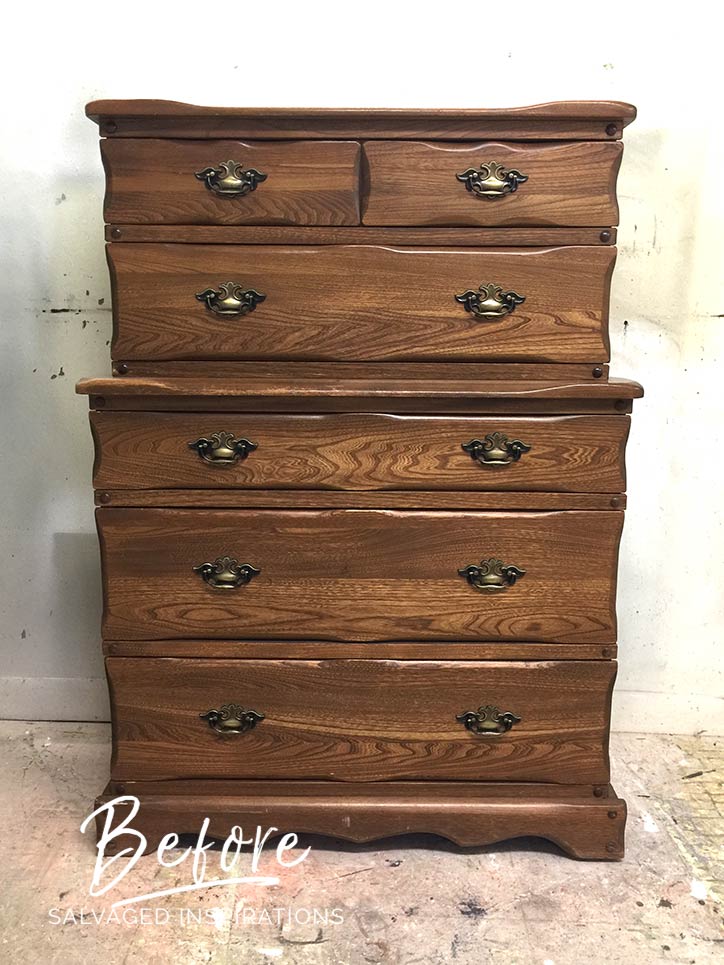 Thrift Store Dresser Before